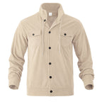 🔥Warm and Stylish✨Men's Corduroy Button-Down Long Sleeve Jacket