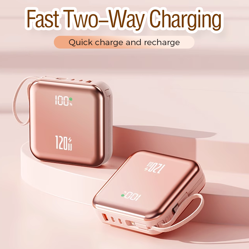 Portable Power Bank with Built-in Cables-🚀 Free Shipping 🚀