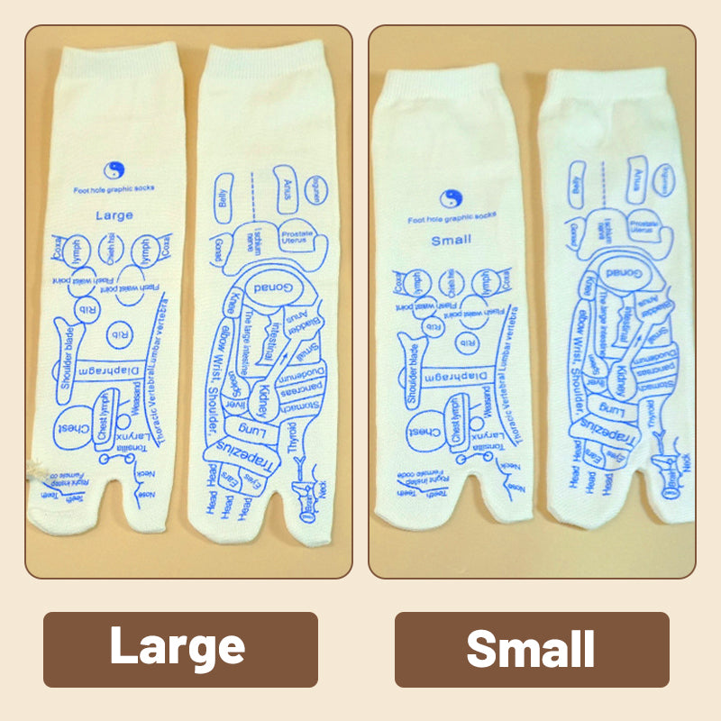 🤰Reflexology Foot Massage Socks with Acupoint Chart👣