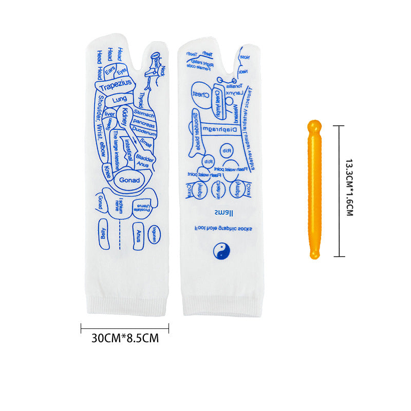 🤰Reflexology Foot Massage Socks with Acupoint Chart👣