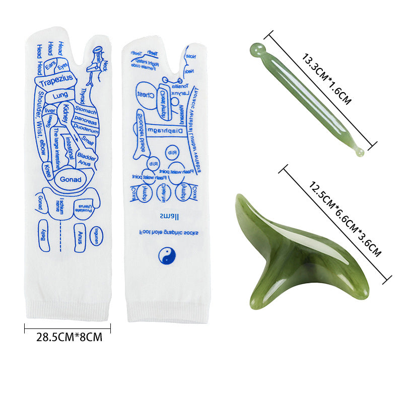 🤰Reflexology Foot Massage Socks with Acupoint Chart👣