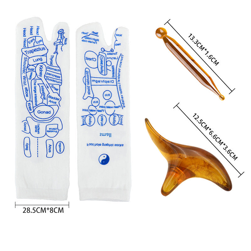 🤰Reflexology Foot Massage Socks with Acupoint Chart👣