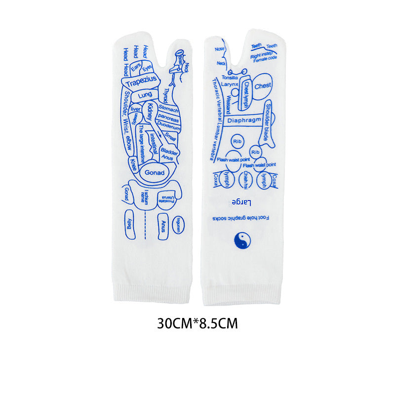 🤰Reflexology Foot Massage Socks with Acupoint Chart👣