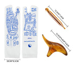 🤰Reflexology Foot Massage Socks with Acupoint Chart👣