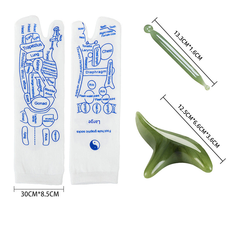 🤰Reflexology Foot Massage Socks with Acupoint Chart👣