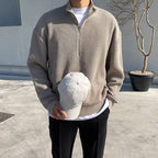 ✨Men's Casual Ribbed Half-Zip Sweater