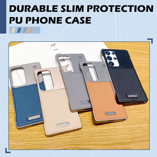 Durable Slim Protection PU Phone Case