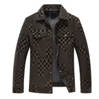 🎉Free shipping ✈️Men’s Premium Cozy Plaid Pattern Suede Jacket