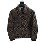 🎉Free shipping ✈️Men’s Premium Cozy Plaid Pattern Suede Jacket