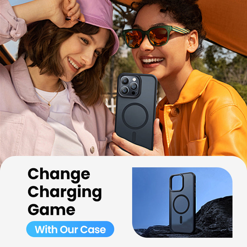 Translucent Shockproof Magnetic iPhone Case