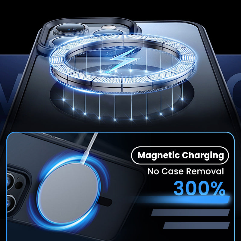 Translucent Shockproof Magnetic iPhone Case