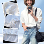 ✨New Arrivals✨Men's Fake Two-Piece Shirt - Deep V-neck stylish style🔥