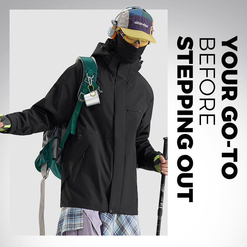 👑✨2025 New 3-in-1⛰️Fashionable Waterproof Windproof Outdoor Jacket-Free shipping✈️