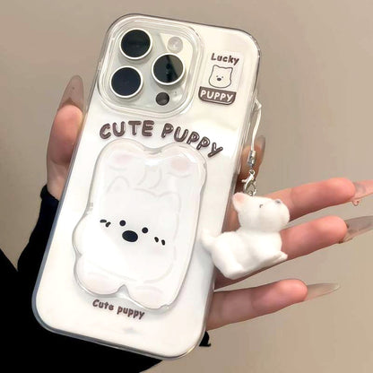Adorable Dog Pattern Slim Protective Phone Case