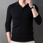 ✨Lightweight and warm✨Men's Soft Pullover Sweater with Lapel Collar