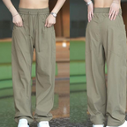 Men's Casual Straight-Leg Pants with Multi-Pocket Design