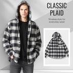 Stylish & Comfortable✨Men's Classic Plaid Hoodie