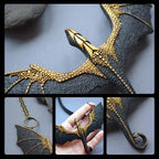 🎁New Year 49% OFF⏳Black Winged Flying Dragon Necklace